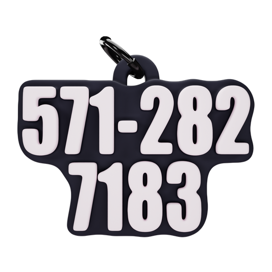 Custom Phone Number Keychain lmao